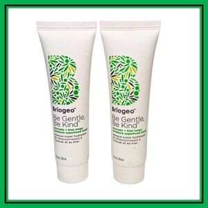Briogeo Be Gentle, Be Kind Mega Moisture Hair Mask Hair Care Travel Bundle of 2